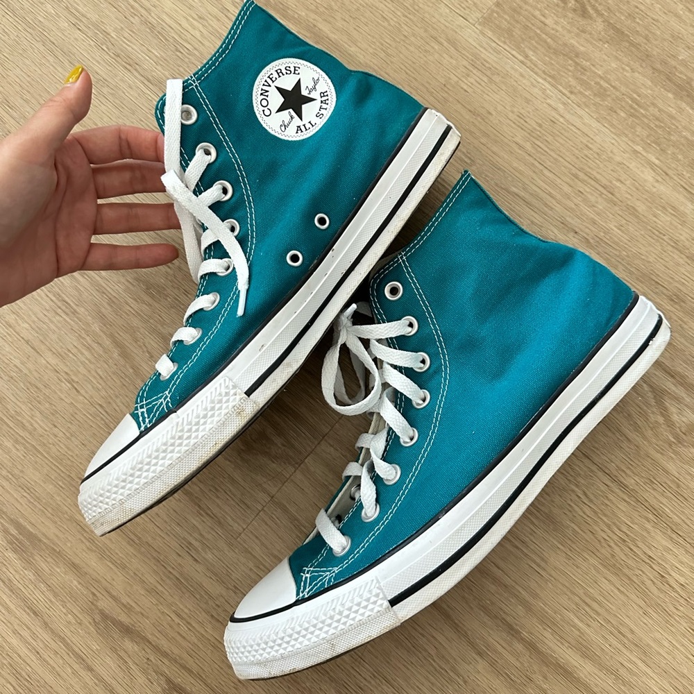 Converse Unisex Chuck Taylor All Star High Top 170463F TEAL BLUE m 9.5 w 11.5